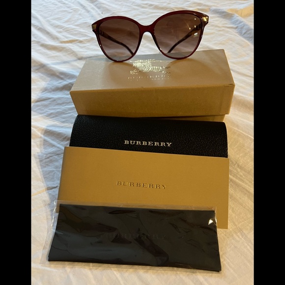 Authentic Burberry sunglasses with box/case/pamphlet - Picture 1 of 14